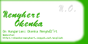 menyhert okenka business card